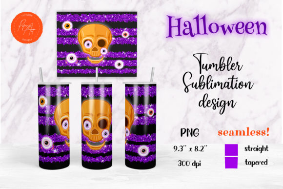 Download Halloween Tumbler Design with Skull - Tumbler design Collection
