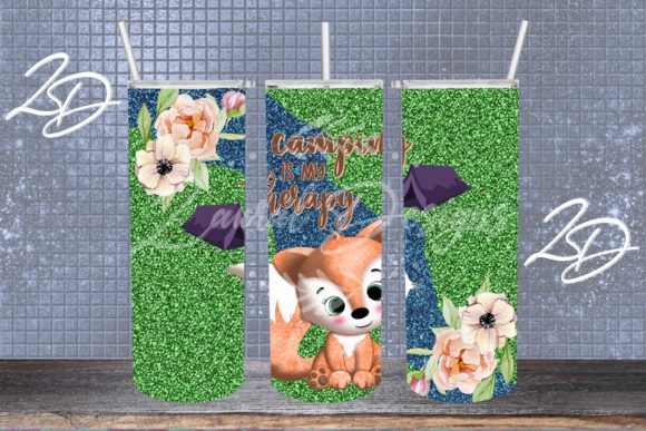 Download Camping Therapy Tumbler Design Wrap - Tumbler design Collection