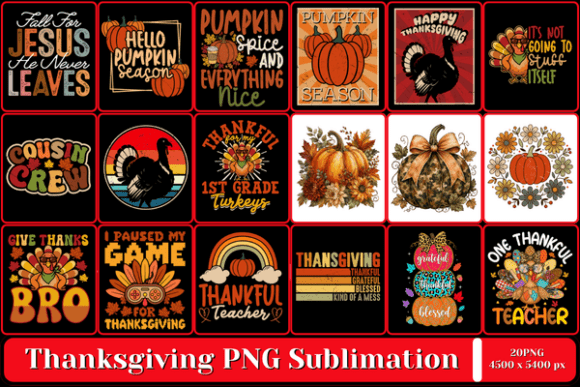Download Thanksgiving PNG Sublimation Tshirt - Sublimation tshirt Collection