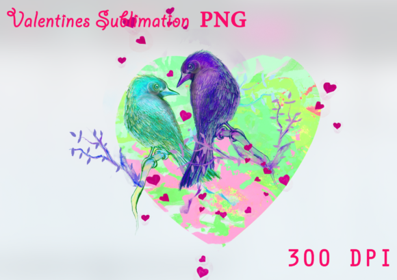 Download 6 Birds New Valentines Sublimation PNG - Birds Collection
