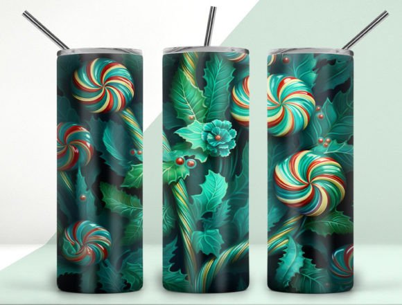 Download 3D Christmas Tumbler Design 20oz Png - Premium Resources